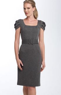 Adrianna Papell Belted Ponte Knit Dress