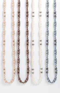 Givenchy Long Glass Pearl Necklace