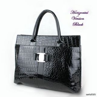Luxury Handbag Crocodile Pattern Hobo Shopping Shopper Handbag Tote