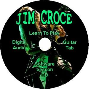 jim croce guitar tab lesson software cd 11 songs