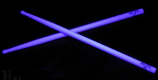  Hiptrix Purple Glow in The Dark Drumsticks 5A