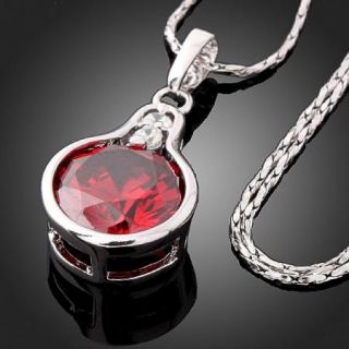 arinna crystal ruby red stone fashion necklace pendants you are buying