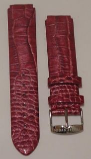 18mm Hot Pink Croco Watch Band Fits Philip Stein Small