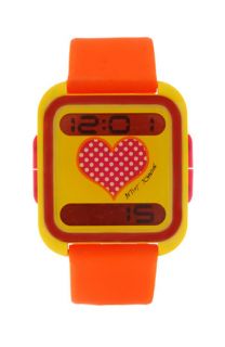 Betsey Johnson Digital Silicone Strap Watch