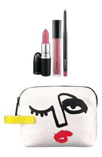 M·A·C Illustrated   Pink x3 Lip Color & Bag by Julie Verhoeven ( Exclusive) ($54.50 Value)