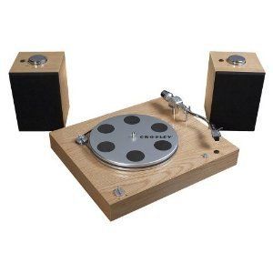 Crosley Audiophile Vinyl Turntable with Wireless Speakers   Brown
