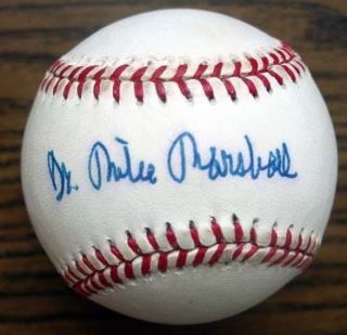Mike Marshall CY YOUNG signed baseball ONL Giamatti famed signing