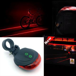 New 2012 Cycling Bike Bicycle 5 LED Flash Safety Laser Beam Rear Tail
