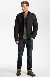 Barbour Quilted Jacket & AG Jeans Straight Leg Jeans
