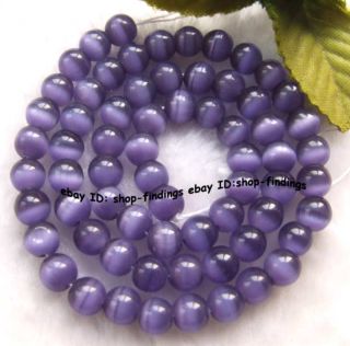 6mm purple cat s eye round gemstone beads 14