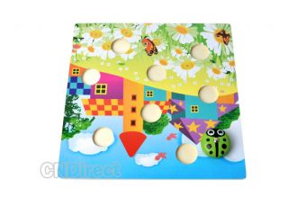 puzzle magnetic fishing beetles bugs board baby educational game toy