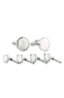 David Donahue Mother of Pearl Cuff Link & Stud Set