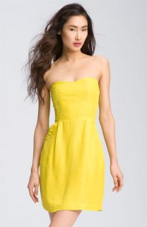 Rebecca Taylor Strapless Textured Silky Dress