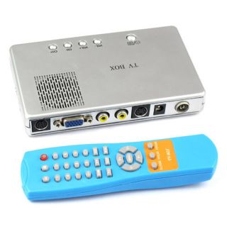 External VGA TV Box Tuner CRT LCD TV PC Monitor AV S VIDEO Fit DVD