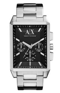 AX Armani Exchange Rectangular Chronograph Bracelet Watch