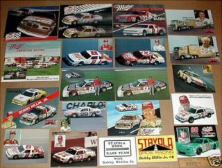  Stavola Hardees NASCAR Racing Postcard Lot Buick Regal X20