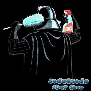 Funny Evil Power Darth Vader T Shirt Dark Side Cleaner Star Wars Fun