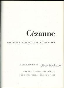 Cezanne Paintings, Watercolors and Drawings 1952 Art Institute Of