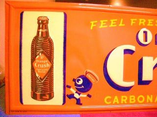 Orange Crush Advertising Soda Sign Coca Cola Sign Mint Sign Gorgeous