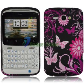 Butterfly Silicone Gel Cover Case for HTC ChaCha Status GR