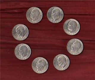  States US Coins Dwight David Ike Eisenhower Silver Dollars 1972