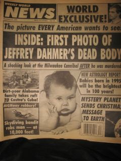 Weekly World News Dec 1994 Dahmers body Mystery Planet sends message