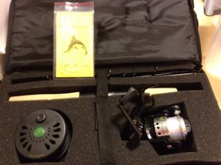 Crystal River Fly Spin Fly Fishing Combo Rod Reels Case with EXTRAS