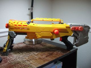 Yellow Nerf CS6 CS 6 Longshot Long Shot Dart Gun Rifle