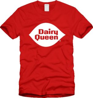 Retro Dairy Queen T Shirt Logo Vintage Ice Cream Sundae Fudge New All