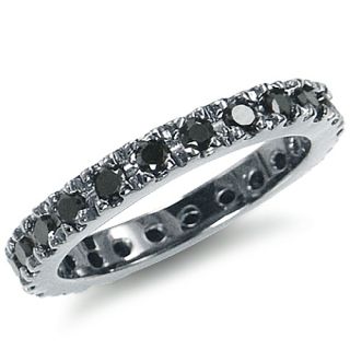 cubic zirconia cz 925 sterling silver eternity band stack ring
