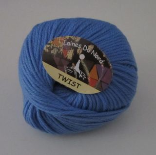 10 Balls Blue Laines Du Nord Twist Merino Wool Knitting Yarn Color 31