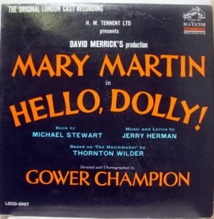 1965 Gower Champion Original London Cast Hello Dolly LP Mint Locd 2007