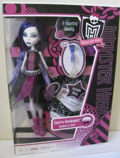 Monster High Spectra Vondergeist Doll Pet Rhuen Daughter of Ghost New