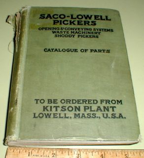 Saco Lowell Pickers Machinery Parts Cotton Textile Mill Vintage
