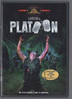 Platoon DVD 2000 Vietnam War Sheen Dafoe Berenger English and Spanish