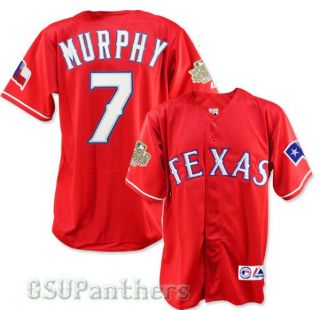 David Murphy 2011 Texas Rangers World Series Alt Red Mens Jersey Sz M