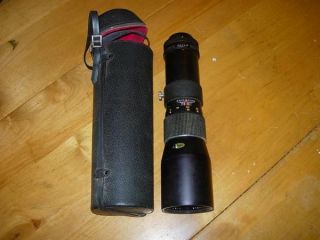 Asanuma 400mm Auto Tele SLR 1 6 3 Cannon FD Mount Telephoto Lens w
