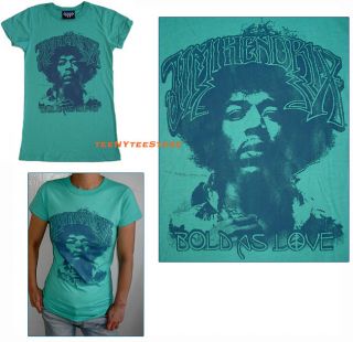 New Junk Food T Shirt Jimi Hendrix Bold as Love RARE L