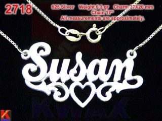 2718 Personalized Jewelry Susan Name Necklace Charm