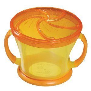 Munchkin Snack Catcher Cup Yellow Orange 9 oz Brand New