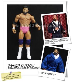 WWE Custom Damien Sandow Mattel Elite Legends Figure by SKRIBBEL24