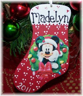  PERSONALIZED Name KIDS CHRISTMAS Holiday ORNAMENT Disney ANY COLOR