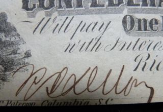 Civil War Confederate $100 Currency Note Richmond 1862 