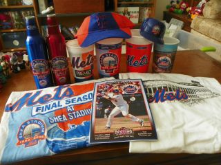   Mets Promotional Lot Shea Stadium David Wright T shirts Cups Bottles