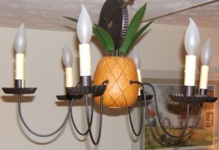 David T Smith Pineapple Chandelier Light Fixture Lamp