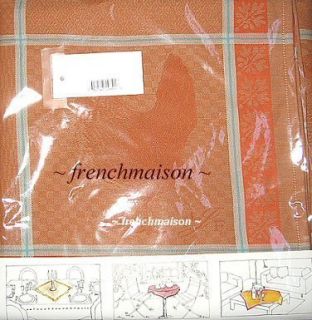   Francais French Country Damask Cotton Small Sq Tablecloth ROOSTER