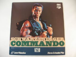 Commando (1985) Laserdisc   Arnold Schwarzenegger Rae Dawn Chong