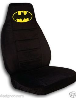 CUTE car seat covers in black with yellow batman high quality