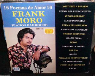 Frank Moro Pianos Barrocos 16 Poemas de Amor LP