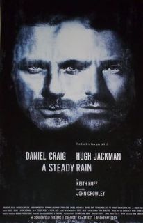 Steady Rain Hugh Jackman Daniel Craig 14 x 22 Poster Window Card